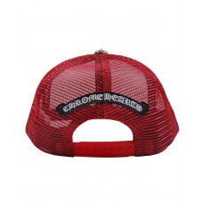 Chrome Hearts Matty Boy Sex Records Logo Trucker Hat Red/White