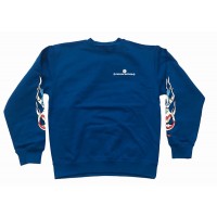 Chrome Hearts Matty Boy Space Crewneck Sweatshirt Blue