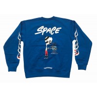 Chrome Hearts Matty Boy Space Crewneck Sweatshirt Blue