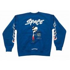 Chrome Hearts Matty Boy Space Crewneck Sweatshirt Blue