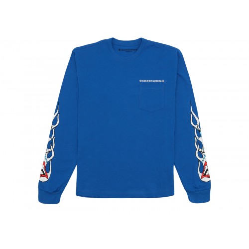 Оригинальный шмот Chrome Hearts Matty Boy Space L/S T-Shirt Blue