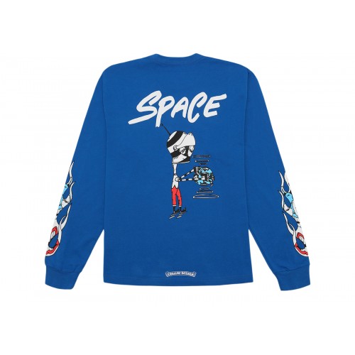 Оригинальный шмот Chrome Hearts Matty Boy Space L/S T-Shirt Blue