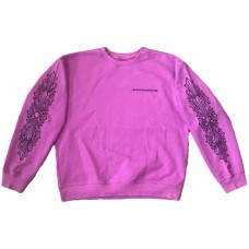 Chrome Hearts Matty Boy Spider Web Crewneck Sweatshirt Purple