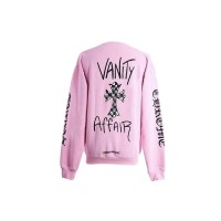 Chrome Hearts Matty Boy Vanity Affair Crewneck Sweatshirt Pink