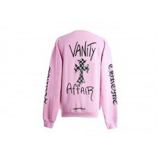 Chrome Hearts Matty Boy Vanity Affair Crewneck Sweatshirt Pink