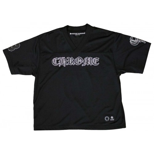 Chrome Hearts Mesh Stadium Football Jersey Black