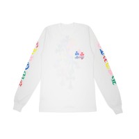 Chrome Hearts Multi Color Cross Cemetery L/S T-shirt White