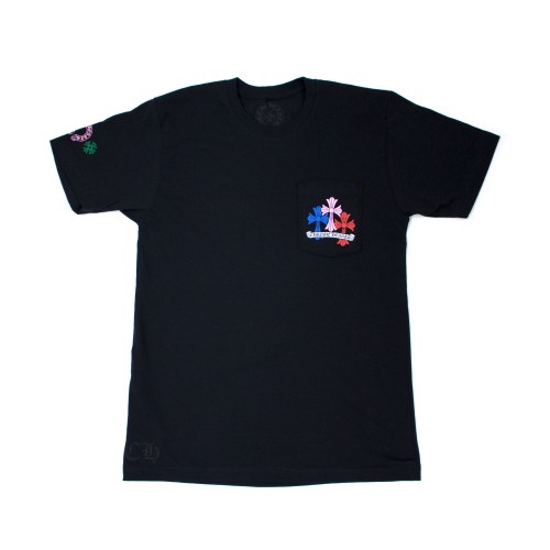 Оригинальный шмот Chrome Hearts Multi Color Cross Cemetery T-shirt Black
