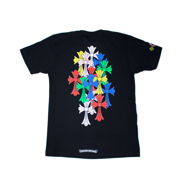 Chrome Hearts Cross Cemetery Tee BlackMulticolor