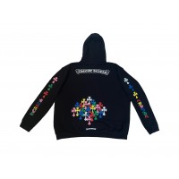 Chrome Hearts Multi Color Cross Hoodie Black