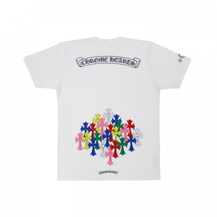 Chrome Hearts Multi Color Cross T shirt White