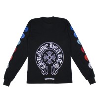 Chrome Hearts Multi Color Horse Shoe L/S T-shirt Black