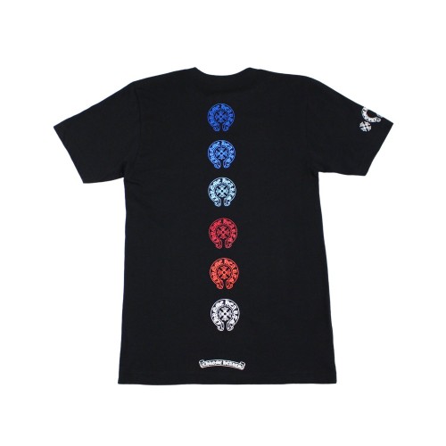 Оригинальный шмот Chrome Hearts Multi Color Horse Shoe T-shirt Black - 70см