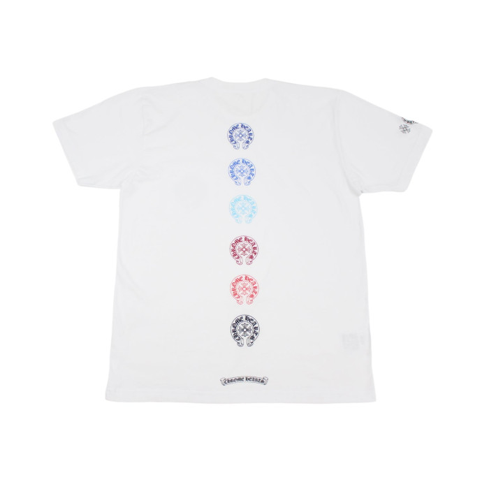 Оригинальный шмот Chrome Hearts Multi Color Horse Shoe T-shirt White