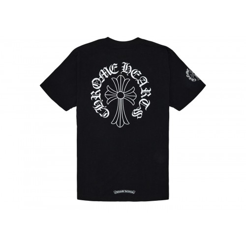 Оригинальный шмот Chrome Hearts Neck Logo T-Shirt Black