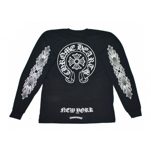 Оригинальный шмот Chrome Hearts New York Exclusive L/S T-Shirt Black