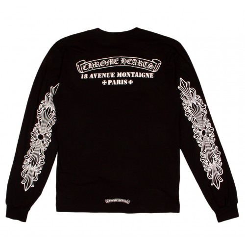 Оригинальный шмот Chrome Hearts Paris Excluisve L/S T-shirt Black