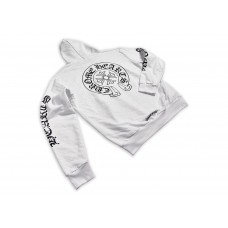 Chrome Hearts Plus Cross All Over Print Zip Up Hoodie White