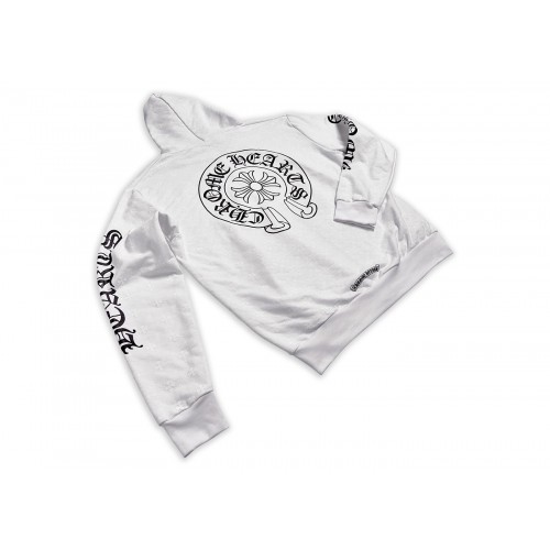 Оригинальный шмот Chrome Hearts Plus Cross All Over Print Zip Up Hoodie White