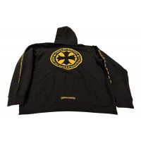 Chrome Hearts Plus Logo Pullover Hoodie Black/Yellow