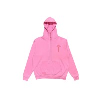 Chrome Hearts Red Logo Hoodie Pink