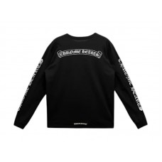 Chrome Hearts Scroll Logo L/S Pocket T-shirt Black