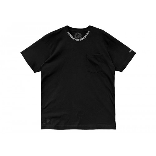 Chrome Hearts Short Sleeve Pocket Crew T-shirt Black