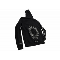 Chrome Hearts Silver Glitter Hoodie Black