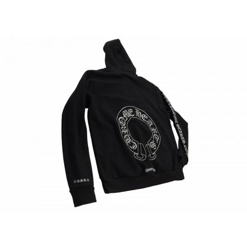 Chrome Hearts Silver Glitter Hoodie Black Chrome Hearts Silver Glitter Hoodie Black