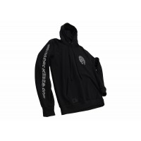 Chrome Hearts Silver Glitter Hoodie Black