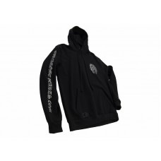 Chrome Hearts Silver Glitter Hoodie Black