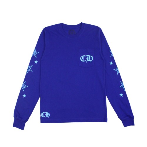 Оригинальный шмот Chrome Hearts Star L/S T-shirt Blue