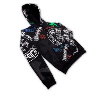 Chrome Hearts Stencil Hoodie Black