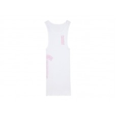 Chrome Hearts T Bar Rib Tank White/Pink