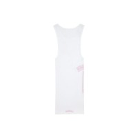 Chrome Hearts T Bar Rib Tank White/Pink