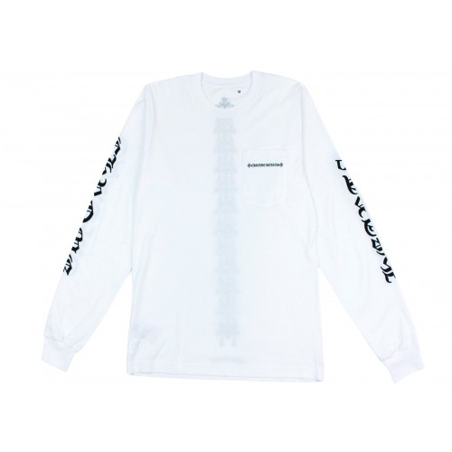 Оригинальный шмот Chrome Hearts Tire Tracks L/S T-shirt White