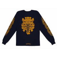 Chrome Hearts V89 Dagger L/S T-shirt Navy/Yellow