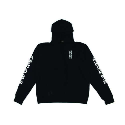 Оригинальный шмот Chrome Hearts Vertical Logo Hoodie Black