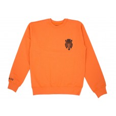 Chrome Hearts Vine Dagger Crewneck Sweatshirt Orange/Black