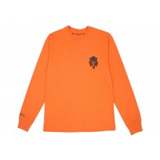 Chrome Hearts Vine Dagger L/S T-shirt Orange/Black