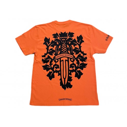 Оригинальный шмот Chrome Hearts Vine Dagger T-shirt Orange/Black