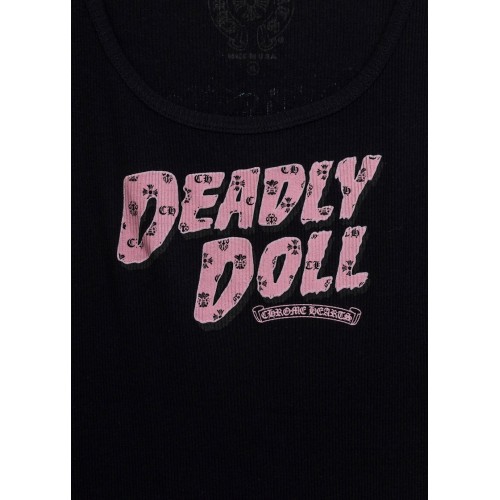 Chrome Hearts x Deadly Doll Tank Top Black/Pink