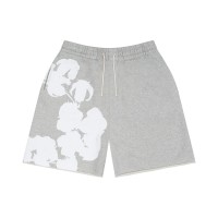 Denim Tears Big Cotton Wreath Sweat Shorts Grey