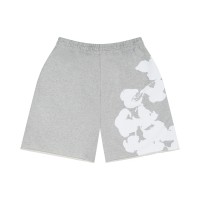 Denim Tears Big Cotton Wreath Sweat Shorts Grey
