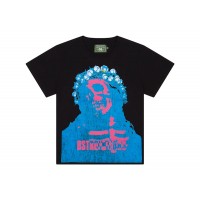Denim Tears Bstroy Tears Crown Made of Cotton Tee Black