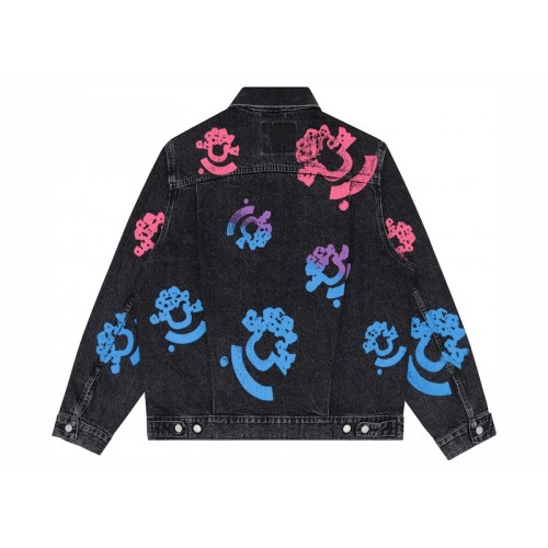 Denim Tears Bstroy Tears Type-2 Denim Trucker Jacket Washed Black