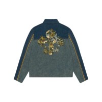 Denim Tears Cotton Fleur De-Lis Denim Track Jacket Multicolor