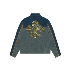 Denim Tears Cotton Fleur De-Lis Denim Track Jacket Multicolor