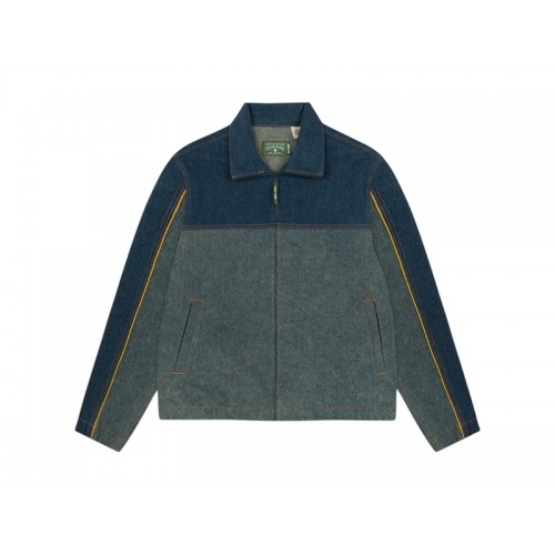 Denim Tears Cotton Fleur De-Lis Denim Track Jacket Multicolor