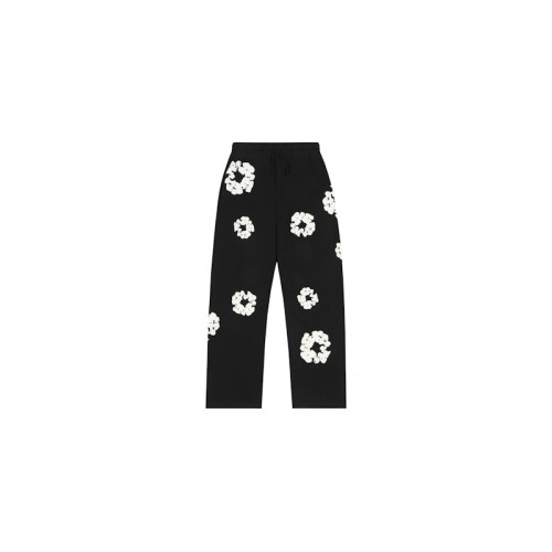 Denim Tears Cotton Wreath Baggy Sweatpants Black
